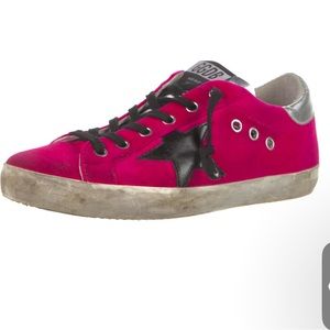 Golden Goose Velvet Superstar Trainers
